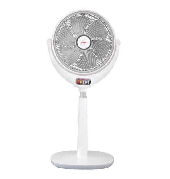 Royal TCP Louver Pedestal Fan 14″ (100 % Copper) With Remote, Silver