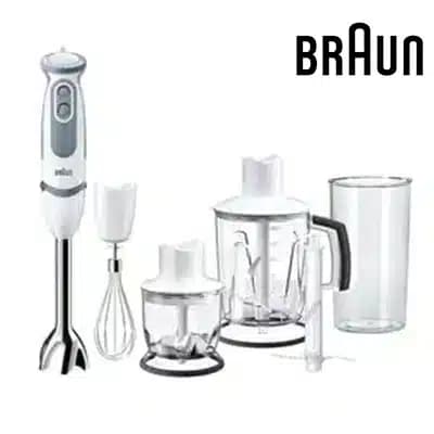 Braun MQ5245 Multiquick-5 Hand Blender Vario 1000w, 600ml Plastic Beaker, 21 Speed