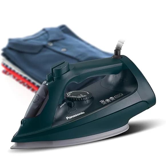 Panasonic NI-U450 Steam Iron Powerful 2400W,Ceramic Soleplate, Anti-Calc System, Adjustable Steam, Settings,Continous Powershot,Lightweight 