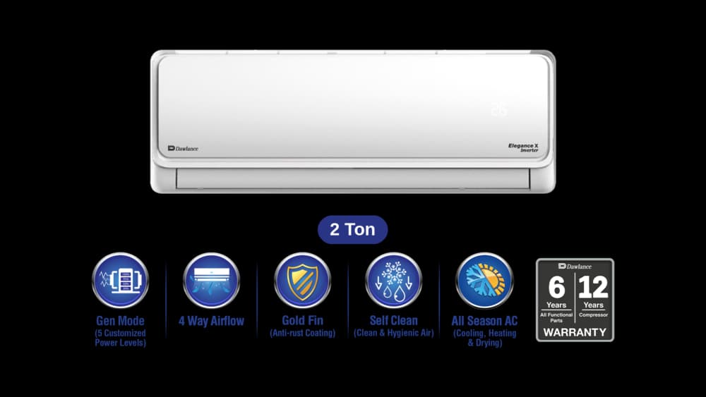 Dawlance Elegance X Inverter 2 Ton Inverter Split AC