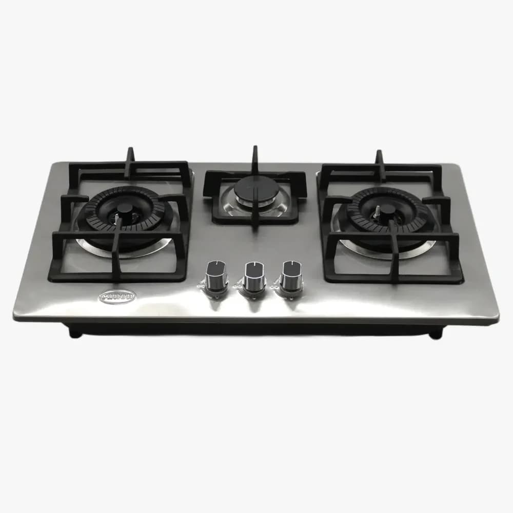 Canon CA-01 Gas Hob, Stainless Steel, 3 Burners