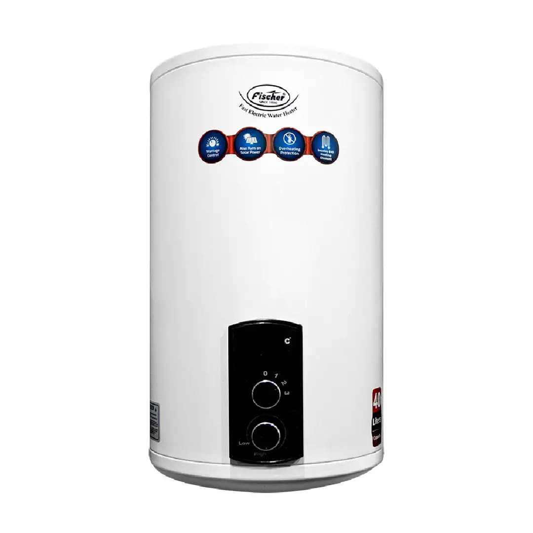 Fischer R-30 Eco Watt Electric Geyser (30Ltr) Water Heater, Wattage Control 800-1200-2000 watts