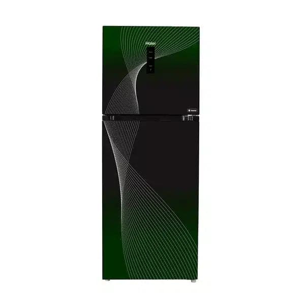 HAIER HRF-418 IFGA 14 Cft. Digital Inverter-Glass Door Refrigerator Green