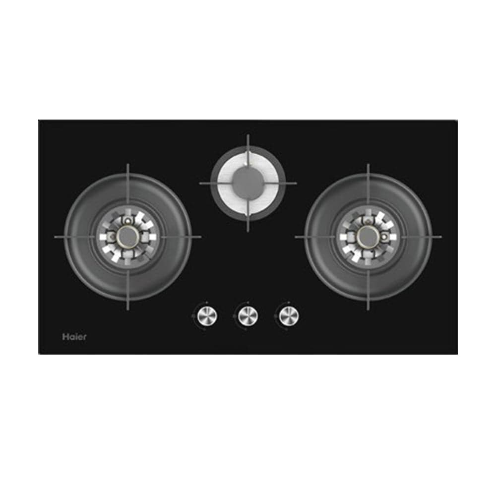 HAIER 3BURNER GLASS HOB Model HCC-Q88396 LPG