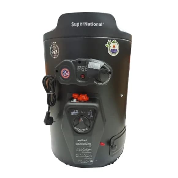 National Super National SN-60HD 60-Ltr Hybrid Geyser (Electric+Gas) 2-in-1, Heavy Duty 10 Guage Tank