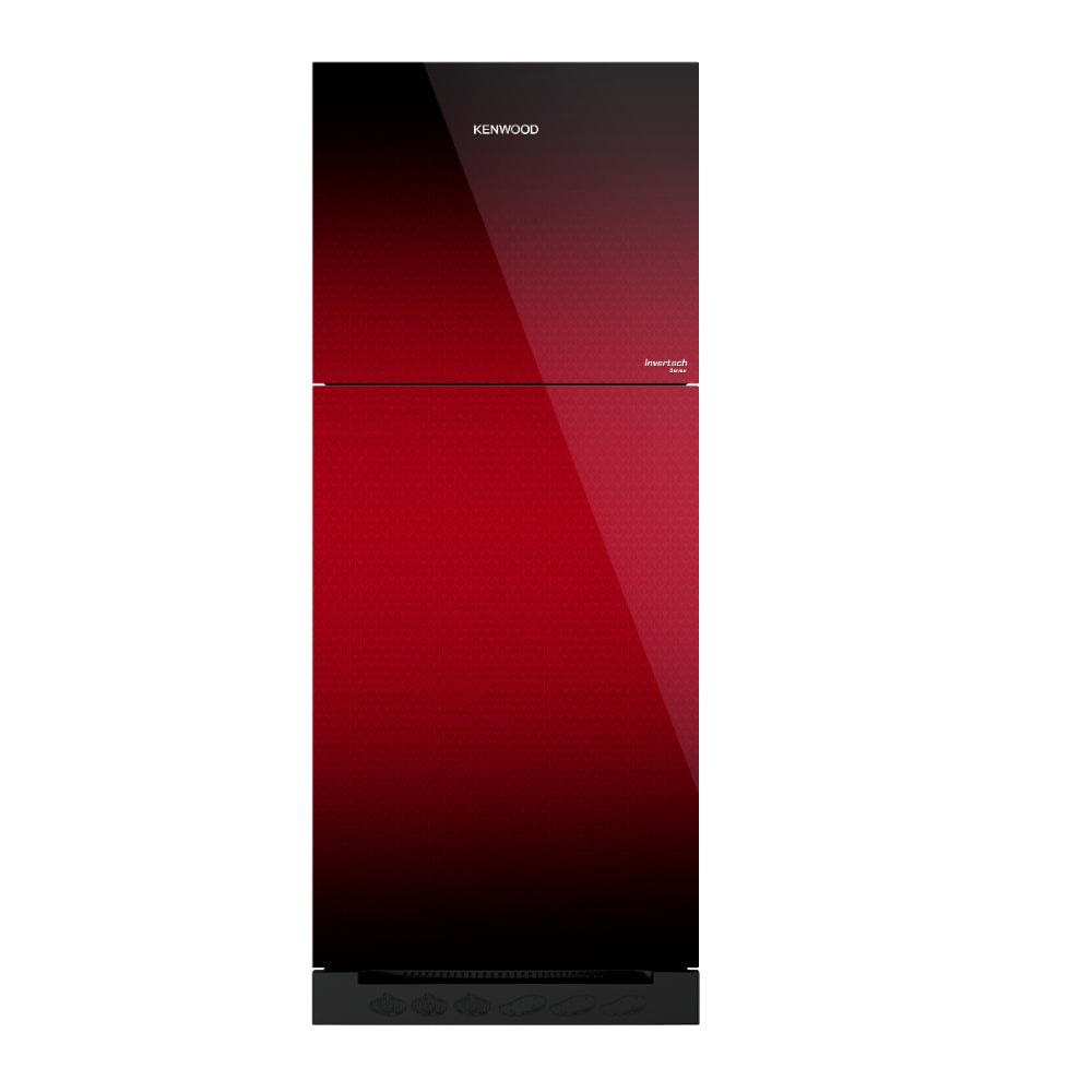 KENWOOD GLASS DOOR INVERTER REFRIGERATOR Model KRF-25557GD MRG MAHROON