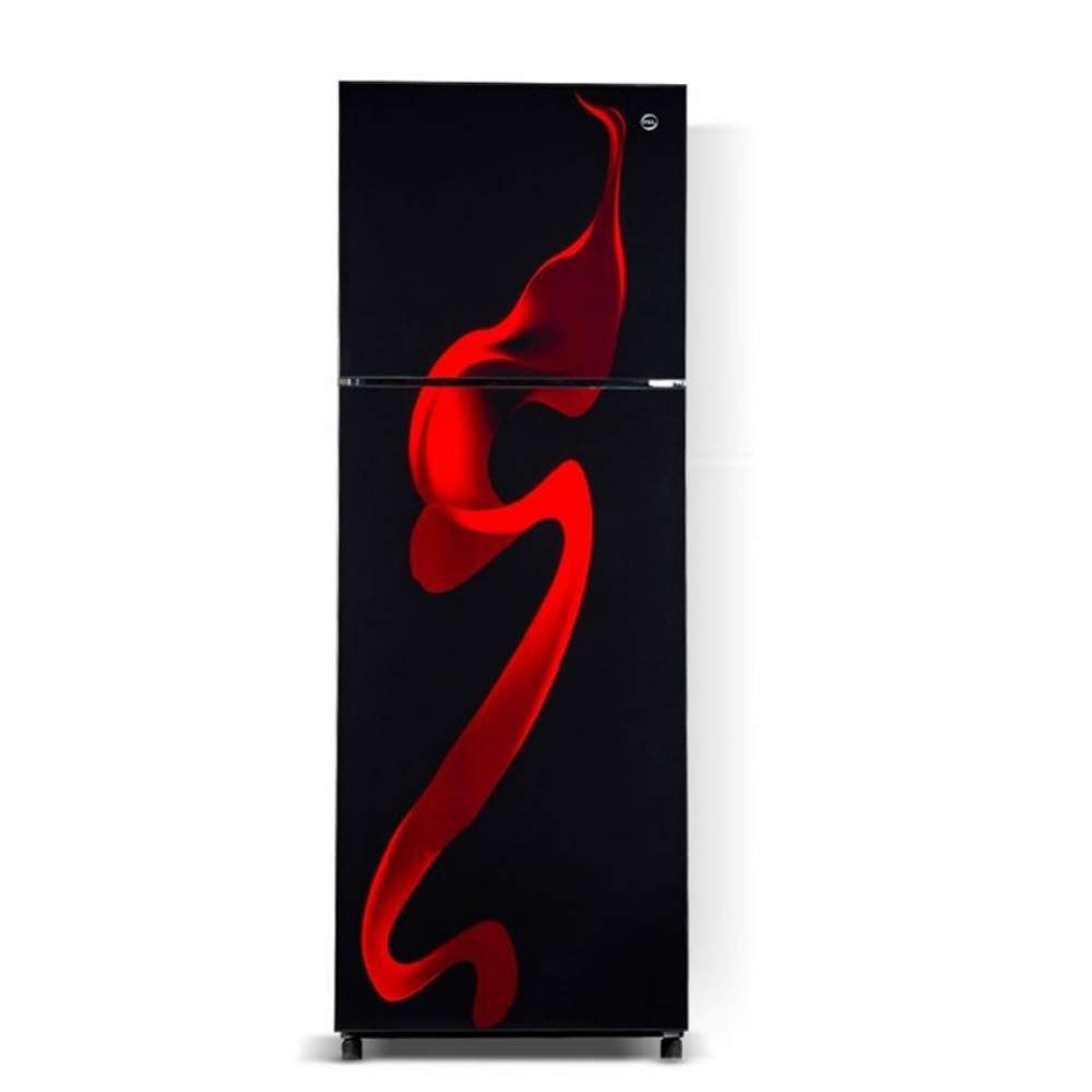 Pel 22250 Jumbo Glass Door Fridge Red Blaze – 20 Cubic Feet