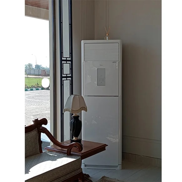 Midea MFM-48HRDN1-FSU (3ph) 4-Ton DC Inverter Heat and Cool Floor Standing, Double Fan Out door unit