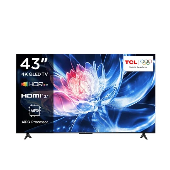TCL 43T6D 43-inch 4K QLED Google TV, 60Hz Refresh Rate, HDR10+