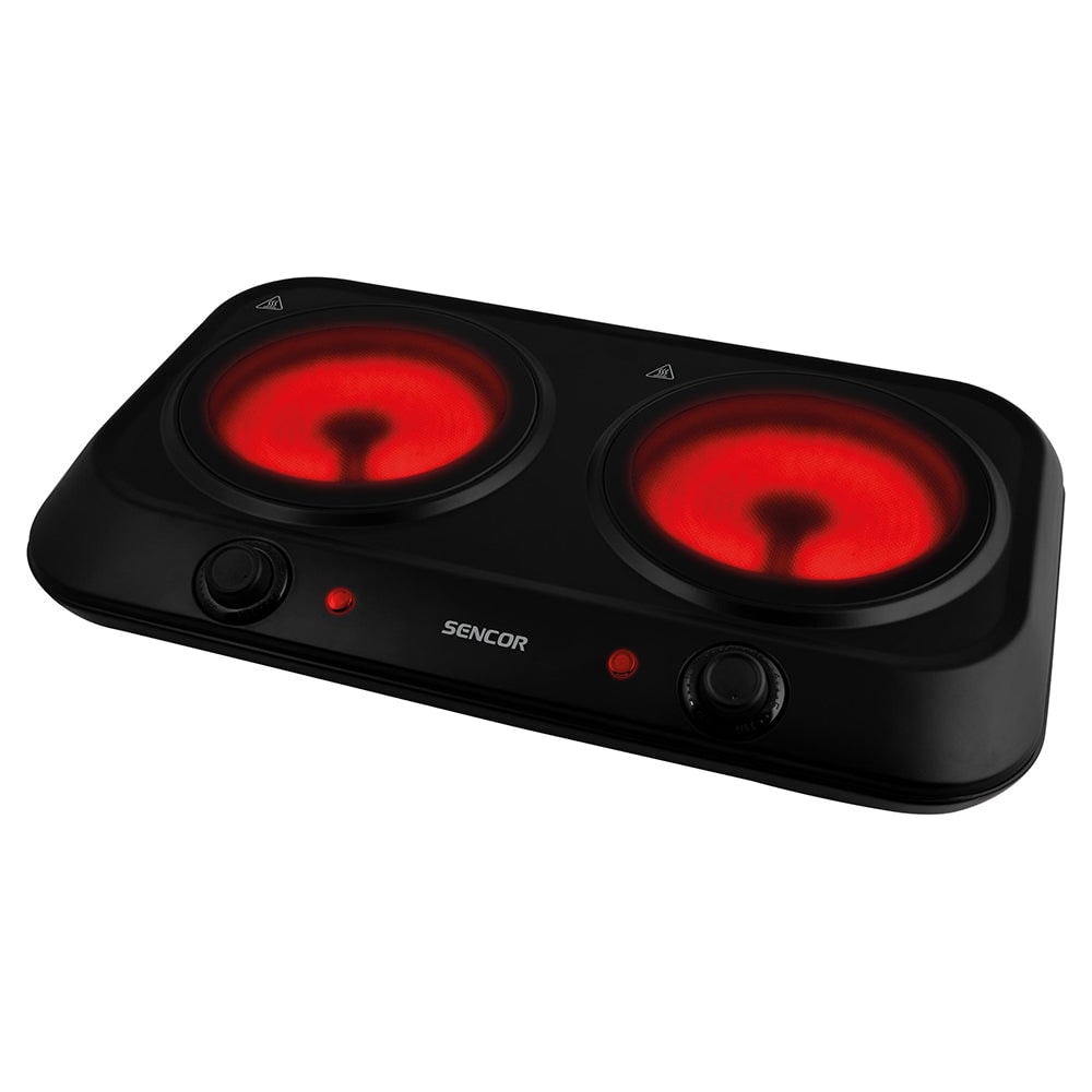 SENCOR DOUBLE INFRARED COOKING PLATE Model SCP2263BK