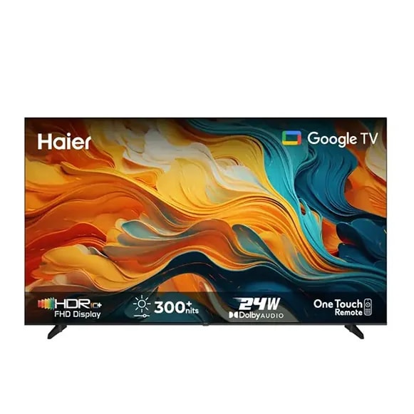 Haier 43K85FX 43-Inch FHD Google TV, Google Assistant, Chromecast Built-In, Ram/Rom 1.5/8 GB