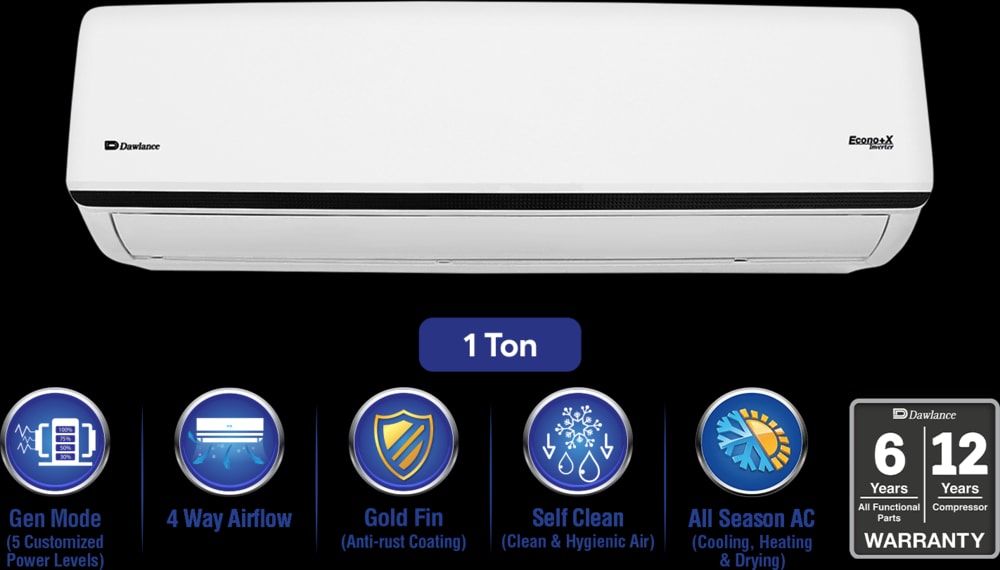 Dawlance Econo+ X 1 Ton Inverter Split AC