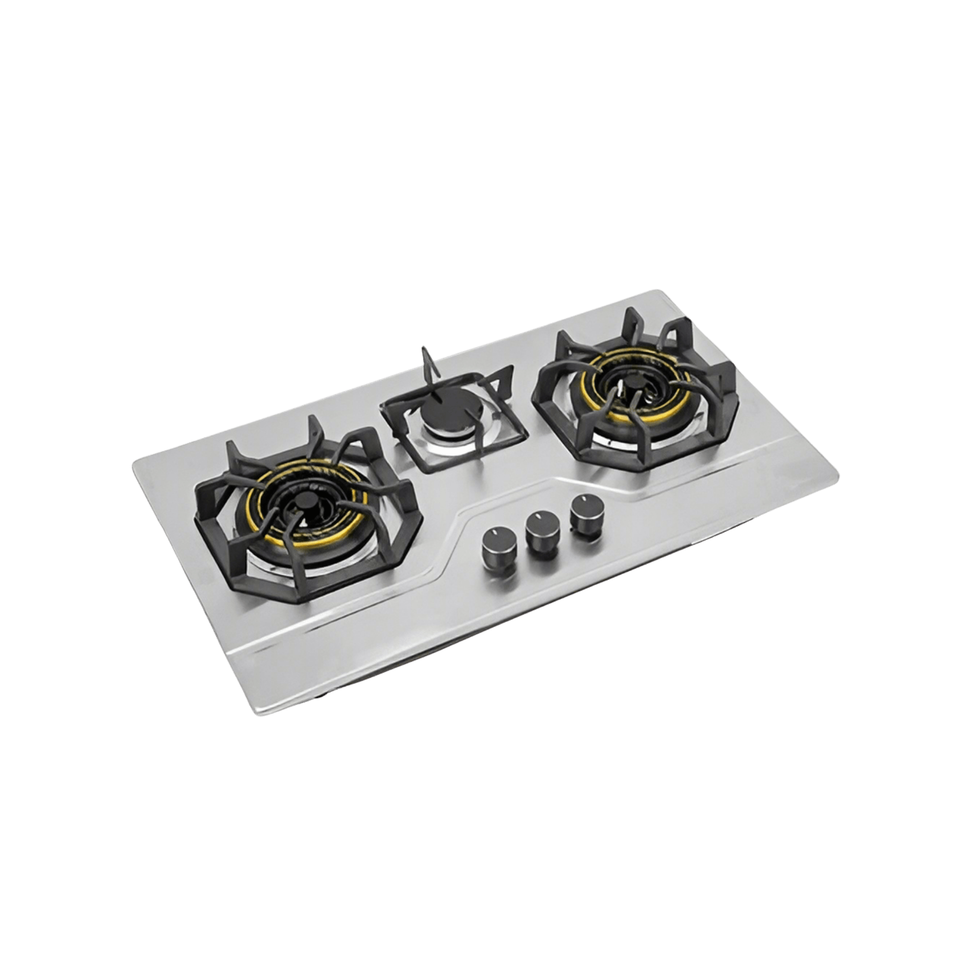 ENVIRO EHOB-3BSS 3BURNER Auto-Ignition HOODS&HOBS Silver