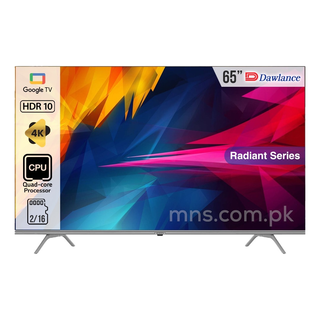 Dawlance 65G22 65-inch 4K UHD Google TV, Chromecast Built-In, Bazel-less Design