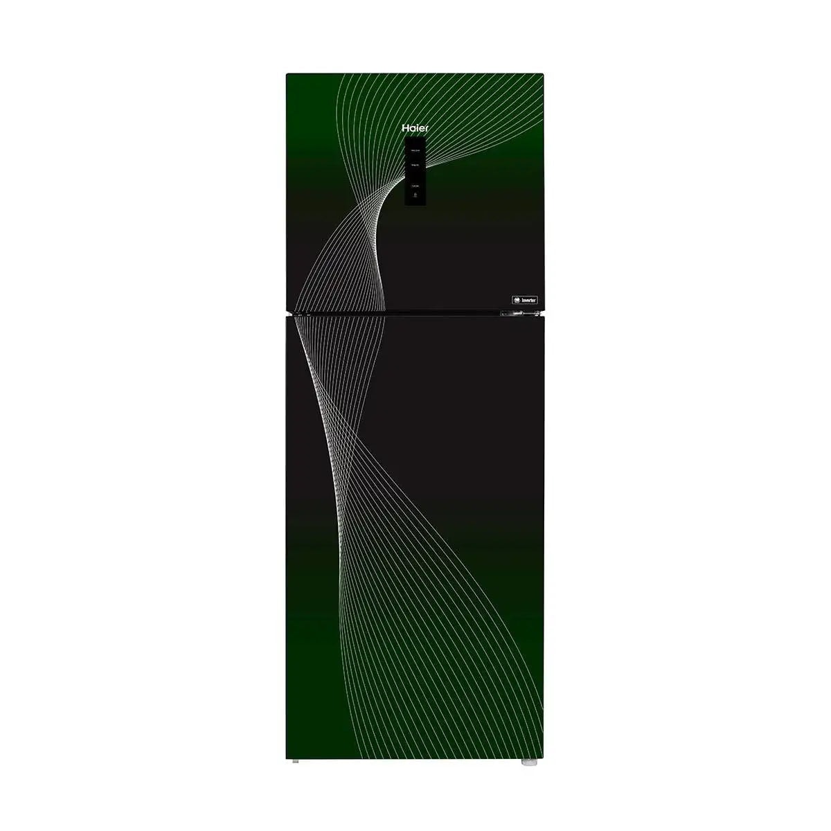 HAIER HRF-346 IFGA 12 Cft. Digital Inverter-Glass Door Refrigerator Green