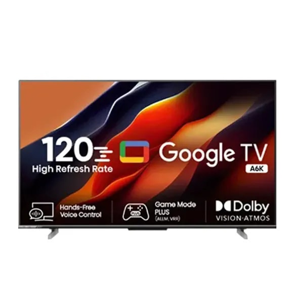 Hisense 55A6K 55-inch 4K UHD Google Smart TV, Borderless Design, Hands Free Voice Control